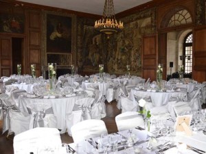 Décoration mariage gris et ivoire château d'Haroué griffe déco nancy lorraine