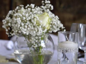 Décoration mariage gris et ivoire château d'Haroué griffe déco nancy lorraine