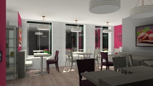 visualisation en 3d salon de thé par griffe deco nancy